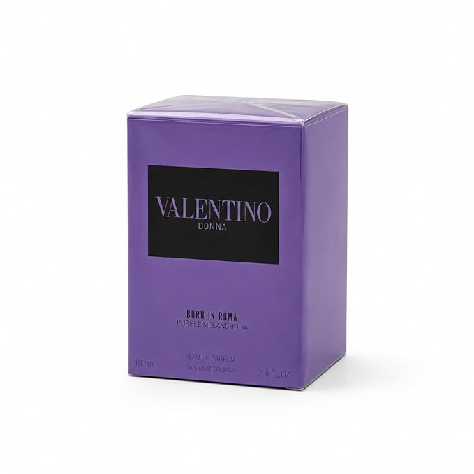 Valentino Born in Roma Donna Purple Melancholia Eau de Parfum 3.4 fl. oz – Luxury Floral Woody Fragrance for Women