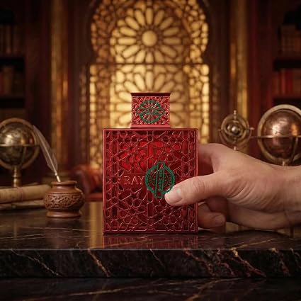 Crimson – Warm Spicy Amber Woody Eau De Parfum Spray for Unisex, Long Lasting Fragrance, 3.4 Ounce / 100 ml