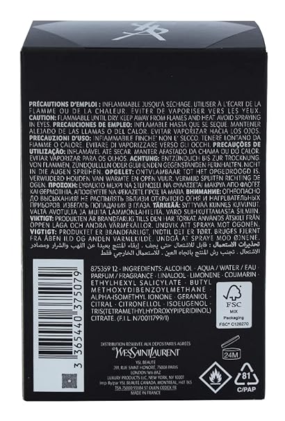 Yves Saint Laurent La Nuit De L'Homme for Men – 3.3 oz EDT Spray