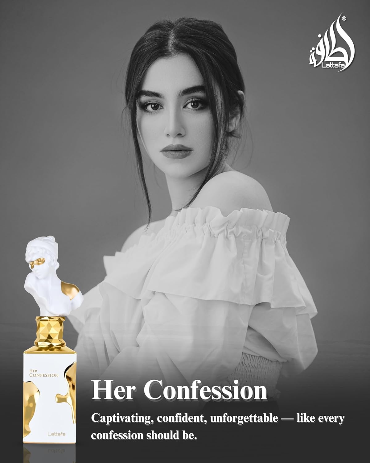 Lattafa Her Confession Eau de Parfum for Women 100ml – Long Lasting Floral, Musk & Vanilla Fragrance