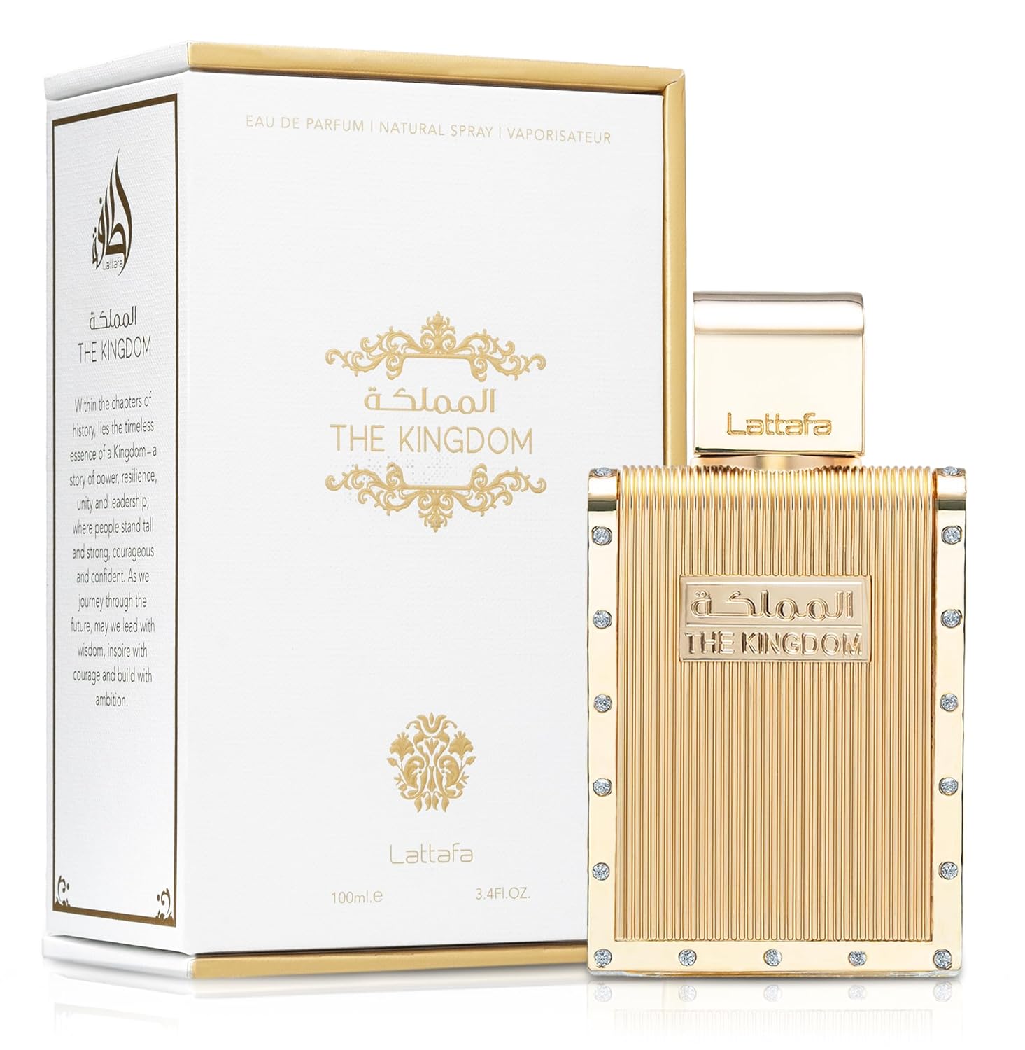 Lattafa The Kingdom&nbsp;Eau&nbsp;De Parfum for&nbsp;Men 100ml – A&nbsp;Sophisticated Blend of&nbsp;Freshness, Warmth & Elegance