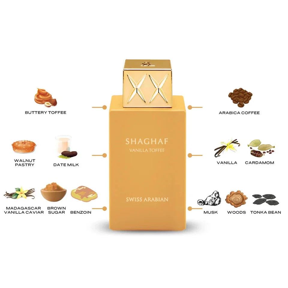 Shaghaf Vanilla Toffee by Swiss Arabian 75ml Eau de Parfum Spray