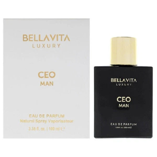 BellaVita Luxury CEO Man Eau De Parfum 100ml 3.4oz Woody for Men