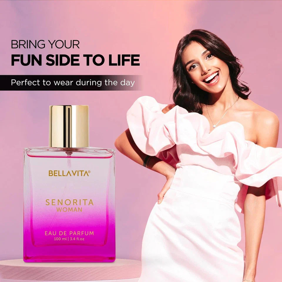 Bellavita Luxury Women Senorita 100ml Eau De Parfum Liquid Perfume For Gift