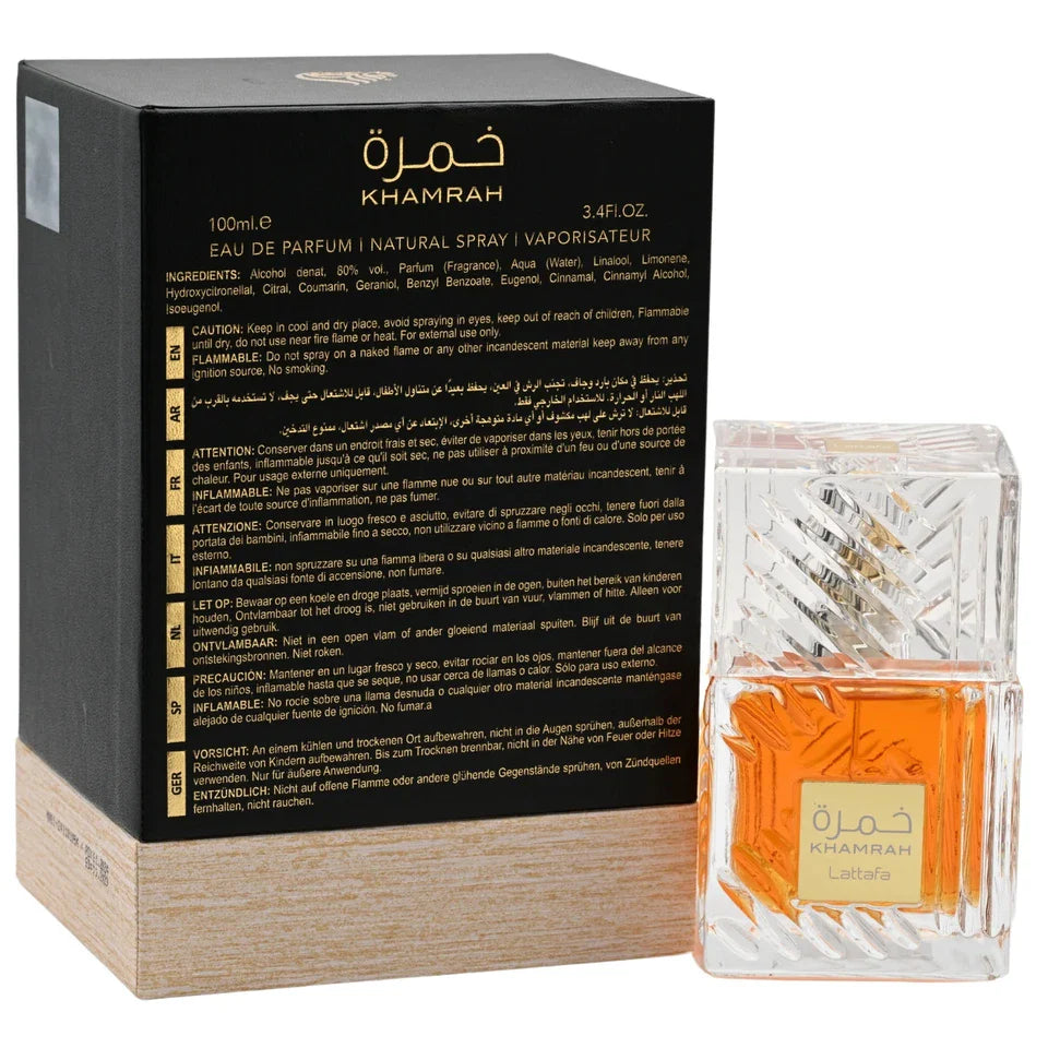 Khamrah by Lattafa perfume for unisex EDP 3.3 / 3.4 oz