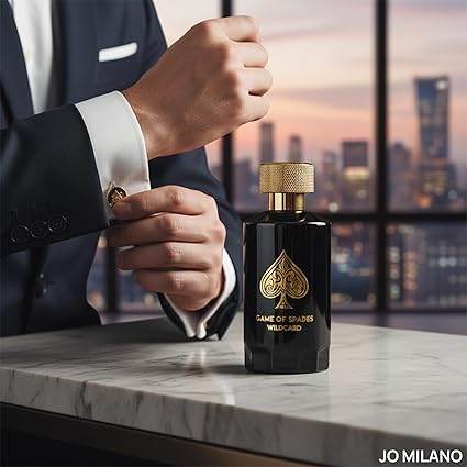 Jo Milano Game of Spades Wildcard Parfum Spray – 3.4 oz (100ml) Long-Lasting Fragrance for Men