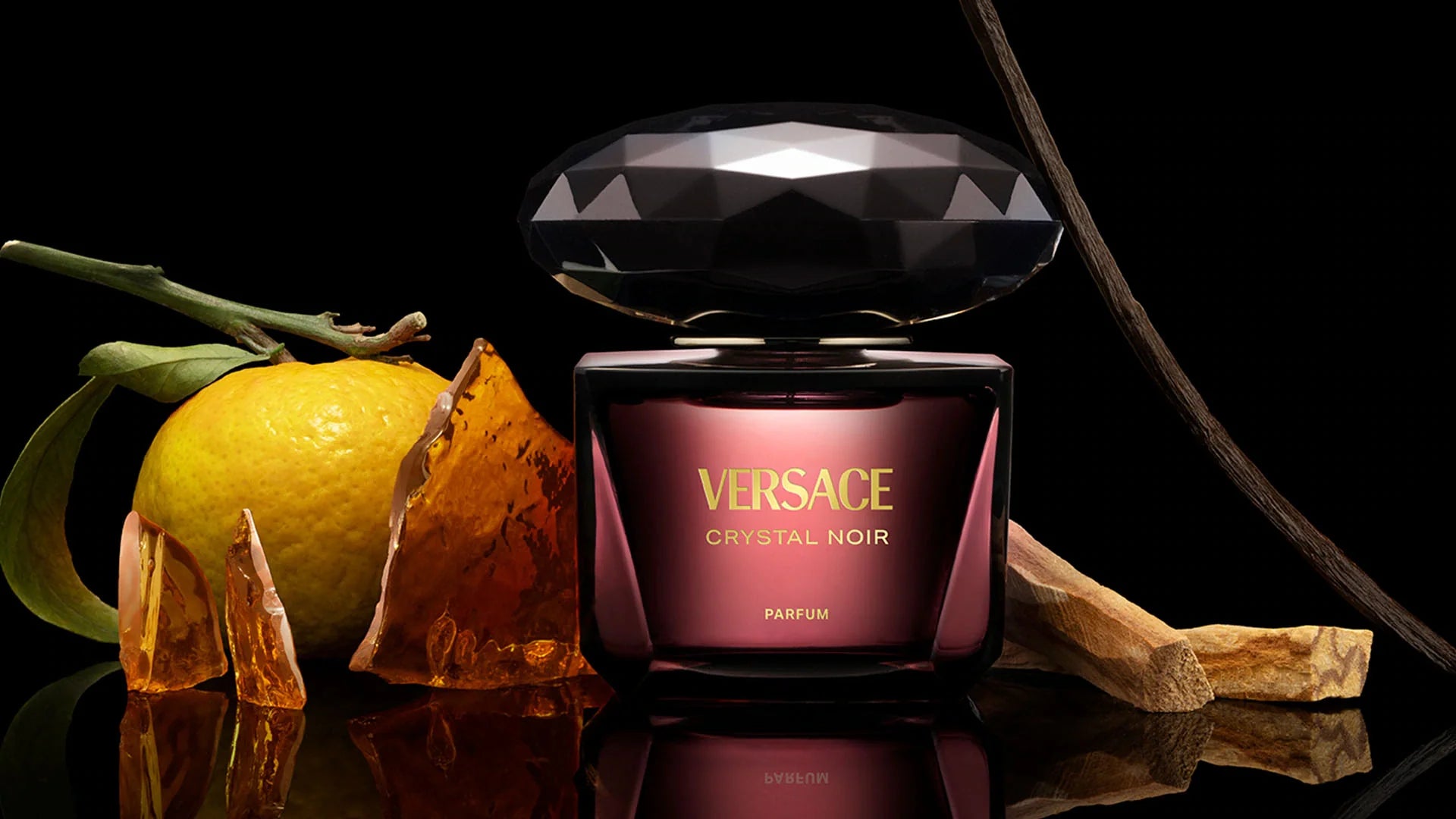 Gianni Versace Crystal Noir Eau De Toilette for Women 3 oz