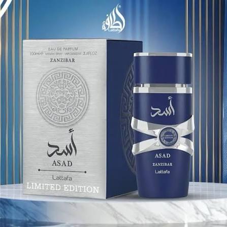 Lattafa Asad Zanzibar Eau De Parfum for Men 100ml – Fresh, Spicy, Vanilla & Coconut Long-Lasting Fragrance
