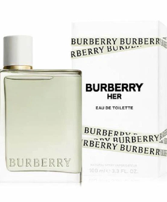 Burberry Her Eau de Toilette Spray for Women 3.3 oz / 100 ml – Fresh, Fruity & Effortlessly Elegant